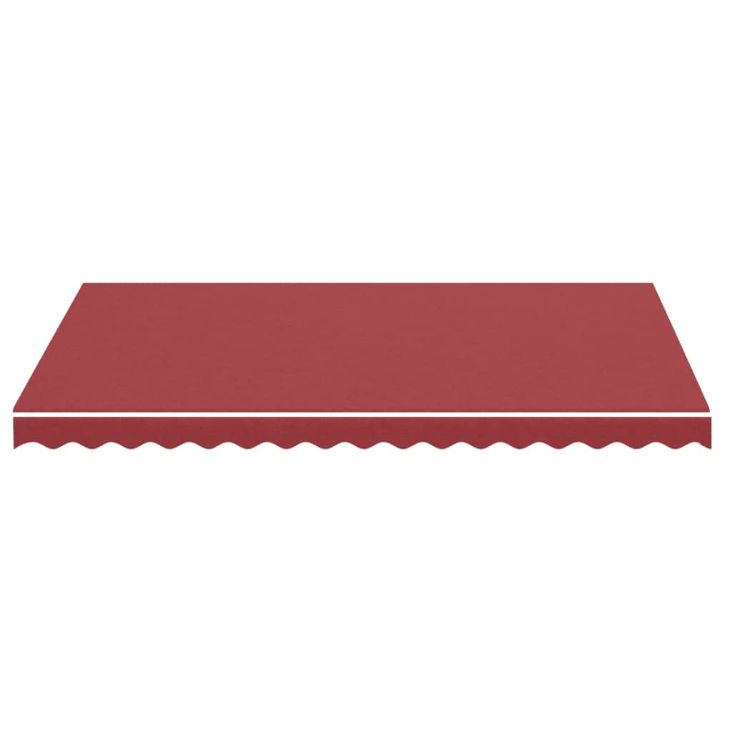 Leasha Toile de Rechange Store Banne avec Lambrequin, Toile Tissu de Remplacement pour Auvent 330x245 cm Bordeaux Rouge