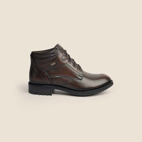 Image of Metro Men's Black Leather Lace-Up Ankle Boots