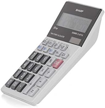 Sharp EL-M711GGY Desktop Calculator 10-Digit Display Glass Design