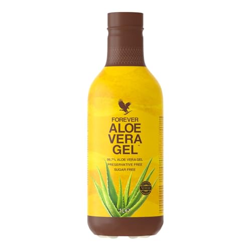 Forever Living Products Aloe Vera Gel PET, 1000ml, 99.7% inner leaf Aloe Vera gel, Preservative & Sugar Free, Gluten Free, Vegan friendly