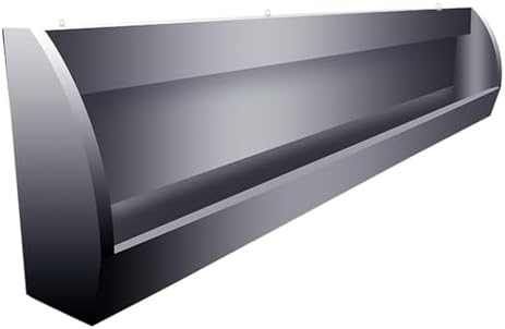 Commercial Stainless Steel Urinal Trough for Public Toilets - Durable Large Urinal with Drain Pipe for Families, Hotels, Schools, and Restroom Facilities
