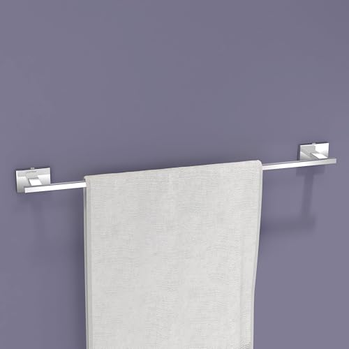 Image of Plantex 304 Grade Stainless Steel 24 inch Bathroom Single Towel Rod /Towel Holder /Towel Hanger /Towel Bar /Stand /Bathroom Accessories - Benz (Chrome)