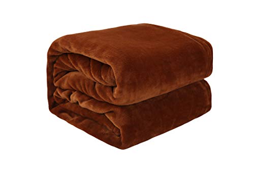 NaVarch Mantas de flanela cor sólida para sofás, cama, viagens, animais, confortável e suave, manta de ar condicionado de verão