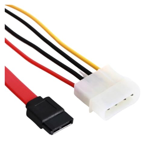 Cable combinado SATA 30 cm con adaptador de alimentación 4-pin miniatura 5