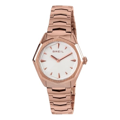 Breil Orologio TW1703 DONNA EIGHT quadrante MONO-COLORE ARGENTO movimento SOLO TEMPO - 2 LANCETTE QUARZO e BRACCIALE ACCIAIO COLORATO ROSA