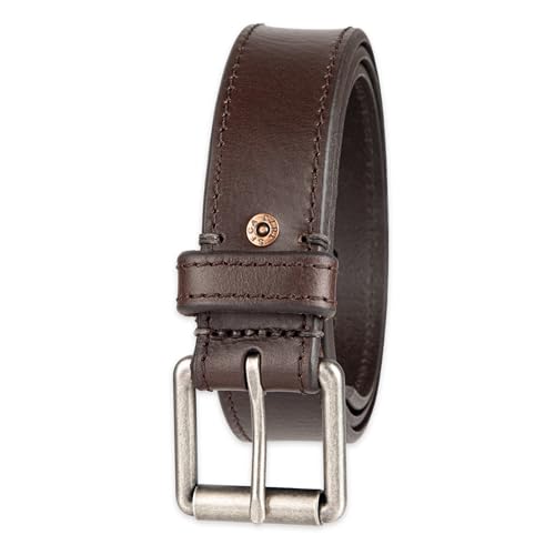 Levi's Men's Casual Beveled Edge Classic Belt, Brown, Small