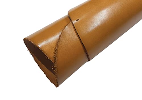 Cuir teinté végétal 2 mm pour la fabrication de ceintures et de grands sacs solides
