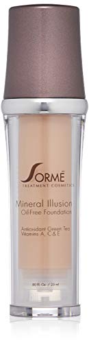 Sorme Mineral Illusion Foundation In Vanilla Beige (25Ml) | Oil-Free Liquid Foundation | With Shea Butter, Green Tea, And Vitamins A, C, And E | Hydrating Mineral Makeup Foundation For Face And Body #TOP4