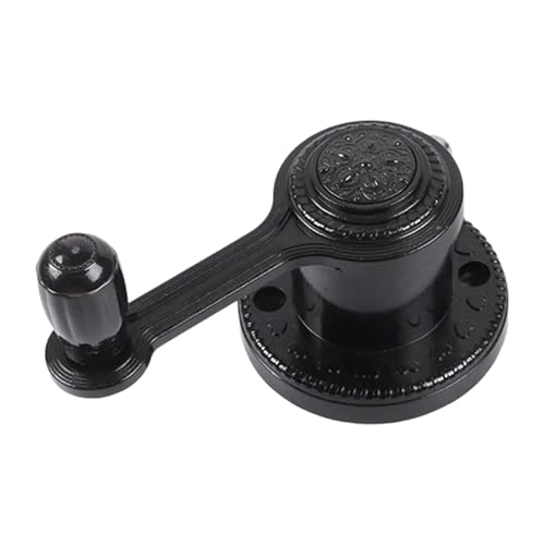 Sharplace Manivela Manual para Levantar Tendedero, Repuestos de Bobinador de Cuerda de Acero de 1,8 M, Accesorio para Percha de Ropa, Negro, Individual