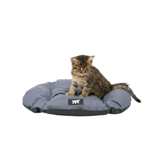 Ferplast Cuccia Cane e Gatto Antigraffio e Impermeabile, Tessuto Tecnico Resistente, Taglia Piccola RELAX TECH, Lavabile in Lavatrice a 30°, 43 x 30 x 3 cm, Grigio