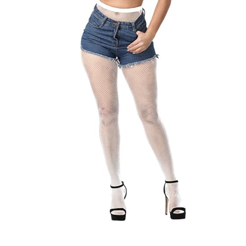 Image of Bestjybt Womens Fishnet Tights High Waist Mesh Fish Net Stockings Pantyhose