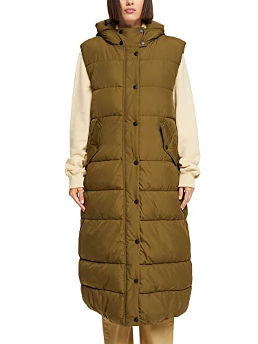 edc by ESPRIT Damen 092CC1H303 Weste, 350/KHAKI Green, M Cover