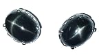 Rajasthan Gems Orecchini da donna in argento Sterling 925 con stella nera naturale, fatti a mano, regalo E450, S, argento Sterling, stella nera.