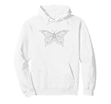 Schmetterling Mandala zum bemalen & ausmalen für Kinder Pullover Hoodie