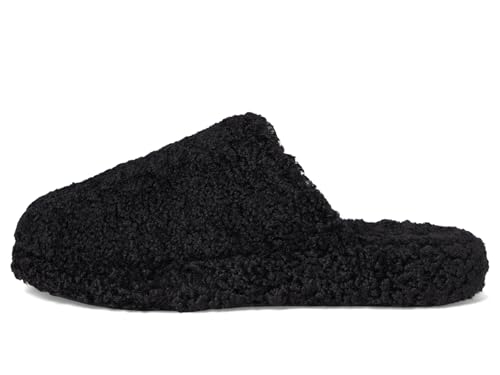 FitFlop iQushion D Luxe Padded Teddy Slipper Mules - Women's Fluffy Cozy House Shoes, Indoor Outdoor Slippers with Arch Support, Ultra Light Cushioning, Slip Resistant Rubber Sole4