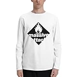 Massive Music Attack Shirt Men's Fashionable Long Sleeve T Shirt Classic Casual Tops Tees White Small