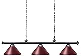 billardtisch lampe modern 2 Suspendieren Kette aus Eisen mit schwarzer Oberfläche, stark genug, um die Halterung zu halten, und ist der Korrosionsschutz. 2 Überdachungen für 3 Leuchten, gibt es keine Notwendigkeit, zu viele elektrische Felder sein ..