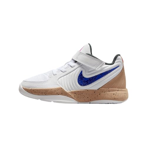 Nike Ja 2 Little Kids' Shoes (FV5634-101, White/Hemp/Vintage Green/Astronomy Blue)