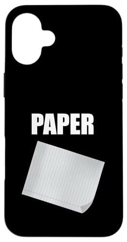 ロックペーパーはさみ 面白い シンプル お揃い ハロウィン コスチューム スマホケース iPhone 16 Plus 用