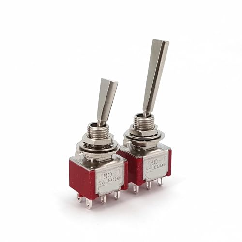Conmutador mini toggle switch SHT80-T plano para personalizar el mando a distancia de tu dron RC
