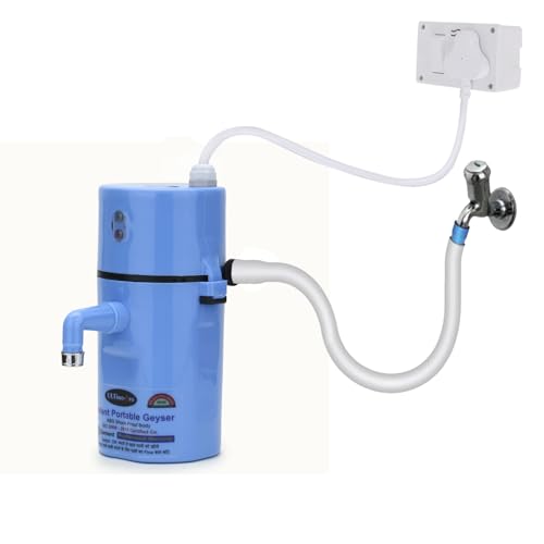 Image of ULTino-Pro Instant Electric Water Portable Geyser || ABS Body- Shock Proof || Electric Saving|| 24 Months replacement Warranty BLUE (BROWN)