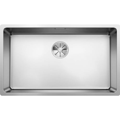 BLANCO ANDANO 700-U, 522971, Cuvette d’évier pour Montage Sous Plan, Cuvette pour Montage Sous Plan, Écoulement InFino, Acier Inoxydable à Éclat Satiné