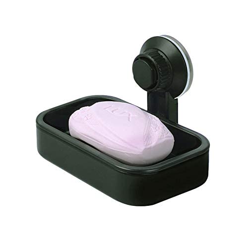 JJ.Accessory - Jabonera con ventosa para pared con ventosa, otros, Negro , talla única Cover