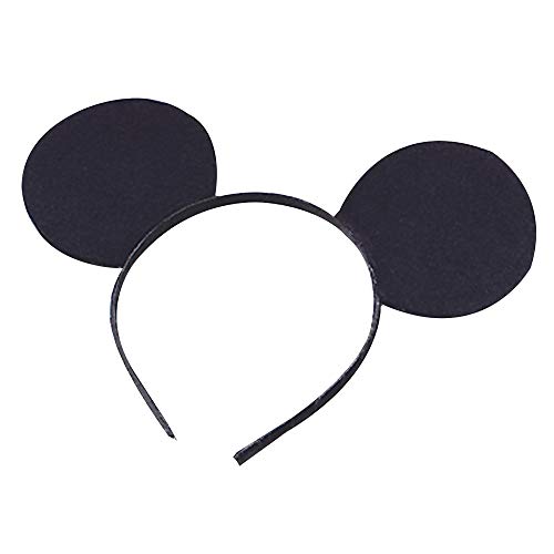 Felt, cerchietto con orecchie di Topolino, nero (FDPS) (accessori per travestimento)