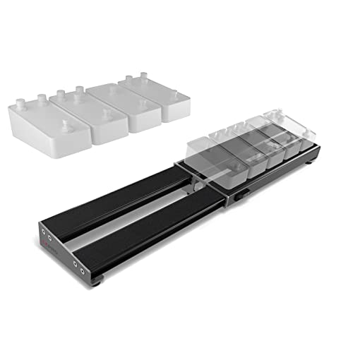 D'addario Xpnd Pedal Board - Guitar Pedal Board That Expands - Pedal Boards For Guitars - 1 Row, Lightweight, Durable Aluminum Pedalboard - Pre-Applied Loop Velcro For Swapping Pedals #TOP4