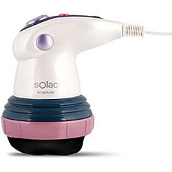 Solac Sculptural ME7711 - Sistema lipo-modelador profesional anticelulítico y para combatir la flacidez, 6 cabezales de tratamiento intercambiables, Color Blanco Perlado