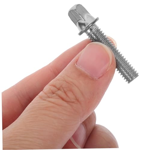 Tornillos de montaje para batería SHOWERORO, 2 piezas, acero inoxidable, 34,5 mm, con arandelas miniatura 2