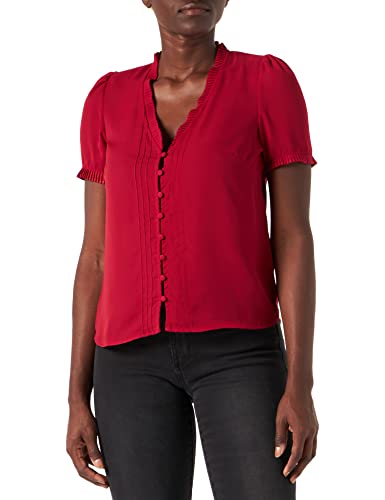 Naf Naf Hinar C1 Camicia, Rosso Scarlett, 44 Donna