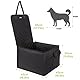 pecute Hunde Autositz 43 * 43 * 30 cm, Wasserdicht & Kratzfest Hundesitz Auto, Verstärkte und Erhöhte Seitenteile, Stabiler Hundeautositz Hundesitz Kleine Mittelgroße Hunde & Mehrere Taschen