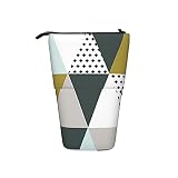 Estuche para lápices triángulo con colcha telescópica para lápices, ligero, organizador de papelería, bolsa personalizada para adolescentes, estudiantes, adultos