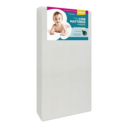 Milliard Premium Memory Foam Hypoallergenic Infant Crib Mattress and Toddler Bed Mattress with Waterproof Cover, Flip Dual Stage System - 27.5 inches x 52 inches x 5.5 inches