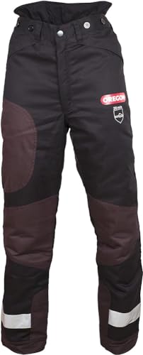 Oregon Yukon+ Typ A Klasse 1 (20 m/s) Schnittschutz-Bundhose Schwarz, PSA Schutzausrüstung, Größe L (EU 50-52)