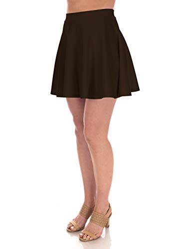 DFF Shop Women's Basic Versatile Flared Skater Skirt (Size: S - 3X)4