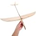 FOYTOKI Wooden Hand Thrown Glider Plane Kit DIY Model Aeroplane for Boys and Girls Adults Hand Launch Glider for Indoor Outdoor Play