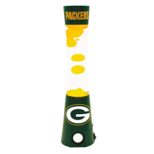 Sporticulture 2-in-1 NFL Team Magma Lamp with Built-in Bluetooth Speaker - 16.5” NFL Team Magma Lamp with Standard Outlet Connection and 30-Watt Bulb (Included) – Green Bay Packers