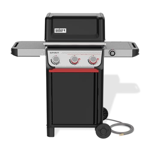 Image of Weber Spirit EX‑325 Smart Gas Grill for Outdoor Cooking, Natural Gas Grill | 3 Burners, Sear Zone w /Boost Burners, Wi‑Fi Enabled, Porcelain-Enameled Cast-Iron Grates, Weber Works, BBQ Grill
