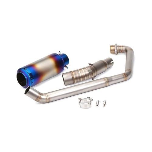 Tuyau d'échappement complet bleu et adaptateur de silencieux pour moto CBR150R et CB150 2017-2023