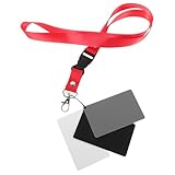 TOMETURE Portable Grey Cards White Balance Card Set 18% Exposure Photography Light Meter with Waterproof Aluminium Alloy Material Lightweight Design for Camera Video and Film