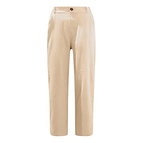 Ghemdilmn Pantaloni lunghi da donna, in cotone e