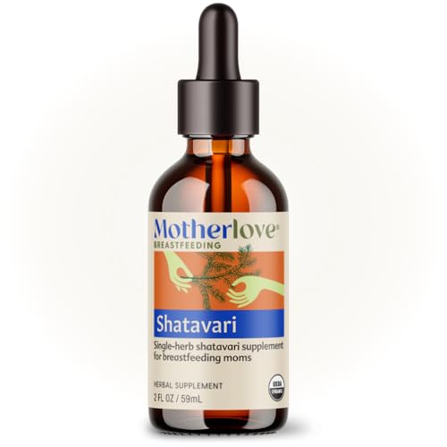 Image of Motherlove Shatavari (2 oz Tincture) Lactation Supplement to Support Breast Milk Supply During Menstruation and to Seek Balance During Hormonal Shifts—Non-GMO, Organic Herbs, Vegan, Kosher