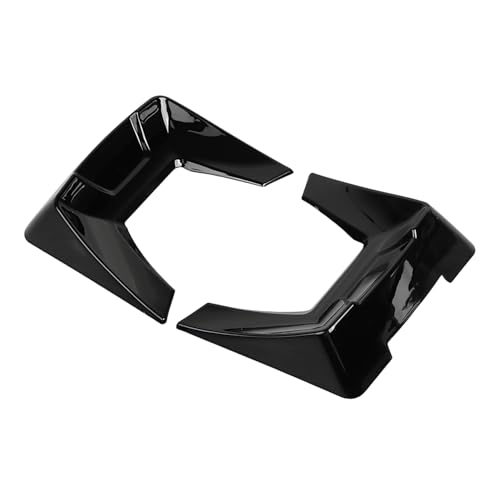 Spoilers para tapa de alforja trasera negra para Harley miniatura 1