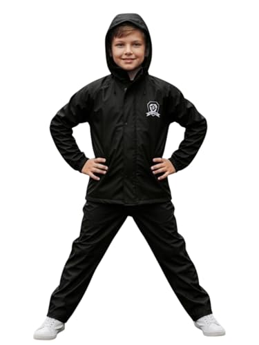 Image of Trustous Boys PVC Double Layer Waterproof Raincoat Kids Boys Waterproof PVC Double Layer Raincoat|Boys Transparent PVC Double Layer Rainwear|Boys Heavy Duty PVC Double Layer Raincoat