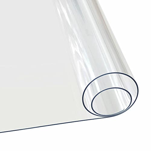 Telo PVC trasparente IGNIFUGO PLASTIFICATO Cristal Impermeabile Doppio spessore vendita al mezzo Metro Lineare (Altezza 180 CM - Spessore 0,65mm)