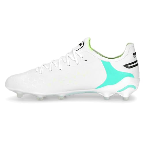 PUMA Womens King Ultimate Firm GroundArtificial Ground Outsole Soccer Cleats Cleated, Firm Ground, Turf - White3