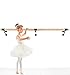 Balançoire Ballet Barre 24 FT Long 2.0” Diameter Black Brackets A, for Kids and Adults, Wall Mounted Premium Ballet Bar American Wood Home/Studio Ballet Barre, Dance Bar Stretch Bar Ballet Training