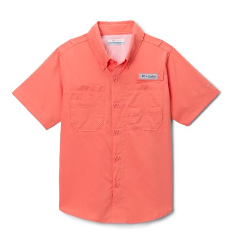 Columbia Boys PFG Tamiami Short Sleeve Shirt, Melonade, X-Large